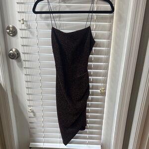 Windsor Purple Asymmetrical Slip Dress